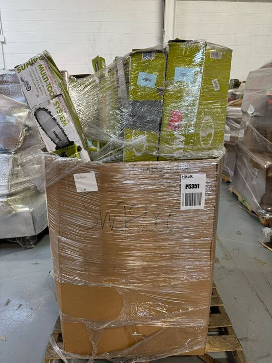 Pallet of USED - B-Grade - Tools and Equipment - 20-35 items / MSRP  $2500-3500 (Sun Joe)]