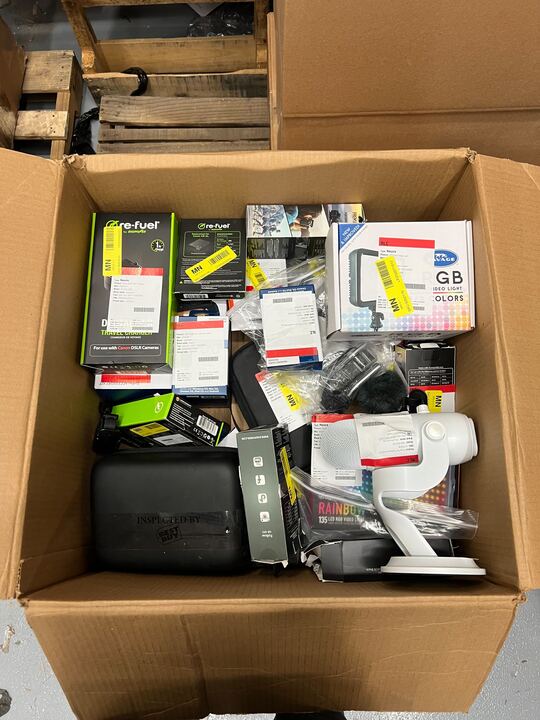 BOX OF RETURNS (Electronics) -  ITEMS 34 - MSRP $2,213.60